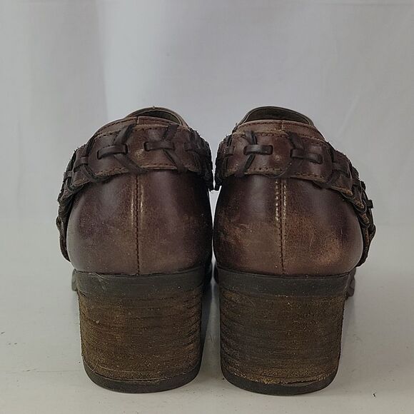 Tara M Ginnie Brown Leather Western O-Ring Ankle Boots - Picture 5 of 15